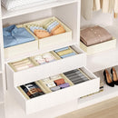 DIMJ Drawer Organizer Clothes 15 Pack - Foldable Baby Organizers and Storage & Dresser Organizer for Bedroom, Closet - Nursery Organization Dresser Dividers for underwear, Sock,Bra, Belt, Tie, Beige by CozyNest Decor