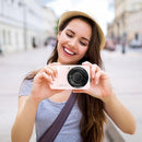 Digital Camera, 4K 64MP, 18X Zoom, Point and Shoot Digital Camera with 64GB TF Card & 2 Batteries, Portable Rechargeable Small Camera for Kids Teens Adult, Pink by TinyTreasures Baby Boutique