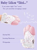Giftty Baby Teething Mitten, Self-Soothing Teether Glove, Pain Relief Silicone Mitt, Double Breathable, Stay on Baby's Hand, Unisex for Babies 3-12 Months(2 Pink Mittens) by TinyTreasures Baby Boutique