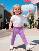 Witwot 5 Pack Toddler Leggings Baby Girl Cotton Pants Toddler Girls Clothes Size 18M-5T by TinyTreasures Baby Boutique