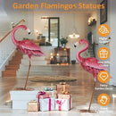 Kircust Flamingo Garden Sculpture & Statues, Metal Birds Yard Art Outdoor Statue, Large Pink Flamingo Lawn Ornaments for Home, Patio, Backyard Decor (2-Pack) by CozyNest Decor