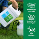 Maximum Green & Growth Fertilizer High Nitrogen 28-0-0 Lawn Food Liquid Fertilizer- Spring & Summer- Any Grass Type- Simple Lawn Solutions - Concentrated Quick & Slow Release Formula (2.5 Gallon) by GreenHaven Gardens