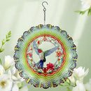 Metal Wind Spinners - Hummingbird 12 inch 3D Stainless Steel Hanging Wind Spinner Metal, Gifts for Women Mom Grandma Wife, for Indoor/Outdoor Decor, Yard Art, Garden Decoration by GreenHaven Gardens