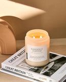 M&SENSE Gardenia Jasmine Scented Candle, 110 Hours Slow Burning Clean Non Toxic 19.4oz 2 Wicks Highly Scented Aromatherapy Candle for Housewarming Gifts, Long Lasting Fragrance for Bath & Office by CozyNest Decor