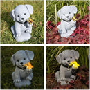 Solar Garden Statues Outdoor Dog Lights, Unique Housewarming Garden Gifts for Women Mom Wife Grandma and Sisters，Cute Dog Sculpture Decoration for Patio, Terrace, Balcony, Lawn by GreenHaven Gardens