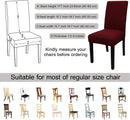 JQinHome 4 Pcs Dining Chair Slipcover, High Stretch Removable Washable Chair Seat Protector Cover for Home Party Hotel Wedding Ceremony by CozyNest Decor