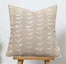 VAGMINE Embroidered Lollipop Pillow Cover - 18x18 Inches Square - 100% Linen Natural Decorative Cushion Cover - Farmhouse Rustic Embroidery - Cozy Accent for Sofa, Bed, Living Room, Neutral Home Decor by CozyNest Decor