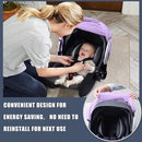 Mosquito Net for Baby Car Seats, Infant Car Seat Insect Mesh Net, Breathable, Universal Fit for All Car Seats, Premium Quality: Machine Washable Durable & Long Lasting Infant Insect Netting (Purple) by TinyTreasures Baby Boutique