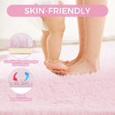 Ultra Soft Rug for Living Room, 5X8 Fluffy Shag Area Rug for Bedroom, Modern Shaggy Carpets Fuzzy Rug for Teens Dorm Nursery Home Decor Aesthetic, Upgrade Anti-Skid Durable, Pink by TinyTreasures Baby Boutique