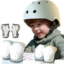 Adjustable Kids Bike Helmet with Knee & Elbow Pads Set, Color Gradient Design for Boys and Girls Aged 3-14+, for Skateboarding, Scooter, Roller & Inline Skating, Longboard by TinyTreasures Baby Boutique