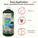 Organic Liquid Plant Food for Indoor Houseplants – All Purpose Fertilizer for Potted Plants, Vegetables, Succulents, Orchids, Roses – Miracle Growth with Mycorrhizae (16 oz) by GreenHaven Gardens