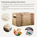 Baseball Rectangular Storage Basket Organizer Bin Shelf Baskets For Home Office Dorm by GreenHaven Gardens