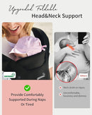 GROWNSY Baby Carrier Newborn to Toddler, Cozy Baby Wraps Carrier, Ergonomic Baby Carrier with Head Support, Black by TinyTreasures Baby Boutique