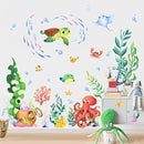 Supzone Under The Sea Wall Decals Ocean Fish Seaweed Sea Turtle Octopuses Wall Stickers for Kids Toddlers Bedroom Living Room Baby Nursery Wall Decor by TinyTreasures Baby Boutique
