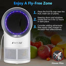 Fruit Fly Trap for Indoors, Fly Traps Indoor for Home Indoor Insect Trap with Suction, Time Setting, Bug Light & 10 Pcs Sticky Glue Boards (White) by GreenHaven Gardens