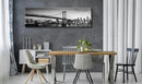 DJSYLIFE- Philadelphia Skyline Wall Art,Black and White Stretched Canvas Wall Art Prints for Bedroom or Office Decoration, Ready to Hang 13.8"x47.3" by CozyNest Decor