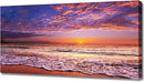 Beach Wall Art Sunset Canvas Pictures, Seascape Theme Art Wall Pictures, Coastal Ocean Wave Paintings,Modern Cloud Artwork for Bedroom Living Room Bathroom Home Office Decorations 20X40 Inches by CozyNest Decor