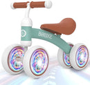 Baby Balance Bike Toys for 12-36 Months Kids Toy Boy and Girls Gifts Toddler Best First Birthday Gift Children Walker No Pedal Infant 4 Wheels Bicycle (Colorful, Green-Light) by TinyTreasures Baby Boutique