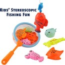 CozyBomB™ Kids Fishing Bath Toys Game | Magnetic Floating Toy Magnet Pole Rod Net, Plastic Floating Fish Toddler Pool Education Teaching and Learning Colors Birthday Age 3 4 5 6 Year by TinyTreasures Baby Boutique