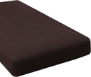 H.VERSAILTEX Super Stretch Individual Chaise Cover Sectional Couch Covers for L Shaped Sofa Both Left/Right Featuring Thick Jacquard Textured Twill Fabric (1 Piece Chaise Cover Large, Chocolate) by CozyNest Decor