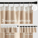 MIULEE Back Tab Beige Curtains 84 Inch Length 2 Panels Set for Living Room Bedroom, Cream Rod Pocket/Pinch Pleated Light Blocking Thermal Insulated Room Darkening Blackout Curtains 84 Inches Long by TinyTreasures Baby Boutique
