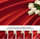 MIULEE Red Back Tab Blackout Curtains 102 Inch Long 2 Panels Set for Living Room Bedroom, Rod Pocket/Pinch Pleated Thermal Insulated Room Darkening Light Blocking Floor to Ceiling Drapes by TinyTreasures Baby Boutique