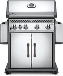 Napoleon Rogue 525 Natural Gas Grill with Range Side Burner, Stainless Steel, Durable 4-Burner Cooking by GreenHaven Gardens