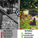 Cordless Leaf Blower Portable Dust Cleaner Electric Blower Lightweight Handheld Leaf Blast with Stepless Speed, with 2 Batteries for Patio Cleaning, Blowing Leaves, Drying, Camping by GreenHaven Gardens