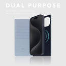 D8 Full Grain Leather Wallet Case for iPhone 15 Plus - [2-in-1] Handcrafted Detachable Diary Style with Magnetic MagSafe Back Cover, Gift Box Included (Powder Blue) by TinyTreasures Baby Boutique