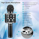 BlueFire 4 in 1 Karaoke Wireless Microphone with LED Lights, Portable Microphone for Kids, Great Gifts Toys for Kids, Girls, Boys and Adults (Black) by TinyTreasures Baby Boutique