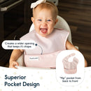 Tiny Twinkle Mess Proof Baby Bibs for Eating - Waterproof, Wipeable Bibs - Toddler Bibs - Travel Friendly - PFAS, PVC, BPA, Phthalate Free - Baby Food Bibs(5 Pack,Girl Solids) by TinyTreasures Baby Boutique