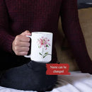 Customized Lily Flower Accent Cup, Novelty Flower Design Mug 11oz 15oz, Personalized Name Lily Lover Ceramic Cup, Custom Flower Decorative Mug, Unique Coffee Cup For Girl by CozyNest Decor