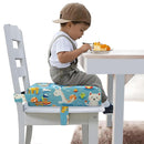 Toddler Booster Seat for Dining Table, Portable Booster Seat for Kitchen Chair, 4 Inch High-Density Foam Cushion with Adjustable Safety Straps and Non-Slip Bottom, Perfect for Kids Travel and Daily by TinyTreasures Baby Boutique