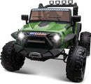 24V 9Ah Ride on Toy for Big Kids, 4x4 2 Seater Ride on Car Truck w/Remote Control, 4x200W Motors - Green by TinyTreasures Baby Boutique