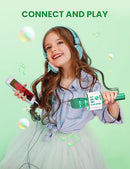 BONAOK Wireless Bluetooth Karaoke Microphone, 3-in-1 Portable Handheld Mic Speaker for All Smartphones, Gifts for Boys Kids Adults All Age Q37(Green) by TinyTreasures Baby Boutique