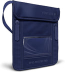 VENTURE 4TH Passport Holder Neck Wallet with RFID Blocking Nylon Lining - Hidden Neck Pouch for Travel (Sleek Navy Blue) by TinyTreasures Baby Boutique
