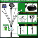 AOSEA Larger Bulbs Solar Garden Lights Outdoor, 2 Pack 18 LED Solar Firefly Lights Fairy Swaying by Wind for Outside, IP67 Waterproof,for Patio Garden Yard Walkway Sidewalk, Black by GreenHaven Gardens