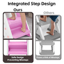 Primlect Space-Saving Potty Training Seat with Ladder, Adjustable Step and Toilet Seat Height, Top Handles for Easy Climbing, Easy to Carry, Portable Toddler Toilet Trainer for Small Bathrooms by TinyTreasures Baby Boutique