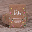BENTLEY SEED CO. Oh Baby Flower Seeds Packets - Girl/Boy Baby Shower Favors - Pre-Filled, 25 Wildflower Seed Packs for Favor - Eco-Friendly Gift & Babys Guest Giveaways - Non-GMO Seeds - Brown Envelop by GreenHaven Gardens