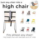 liuliuby Compact Travel High Chair | Portable High Chair for Baby | Baby Travel Essential Harness Seat | Must Haves for Vacations, Restaurants, Family Visits with Babies | Portable Highchair Seat by TinyTreasures Baby Boutique