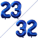 GOER Number 23 Balloons for 23rd Birthday Party Decorations,42 Inch Jumbo Foil Helium 32 Balloons for 32nd Birthday Party Decoration (Blue) by TinyTreasures Baby Boutique