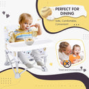 Portable Baby Booster Seat with Tray, Toddler Booster seat for Dining, Camping, Travel, Baby Beach Chair 6 Months to 3 Years Old Indoor Outdoor Use CH2407 by TinyTreasures Baby Boutique