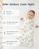 TotAha Toddler Sleep Sack 1.0 TOG for 2T-3T-4T, Premium Soft Wearable Blanket Baby Sleeping Bag with 2-way Safe Zipper for Girl Boy by TinyTreasures Baby Boutique