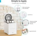 3L Stainless Steel Warm Mist Humidifier with Easy Clean and Warm Steam Function, Healthy Air Mist Humidifiers for Bedroom Living Room, with Sleep Mode and Auto-off Setting by TinyTreasures Baby Boutique