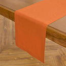 Solino Home Linen Table Runner 90 Inches Long - 100% Pure Linen Persimmon Orange Dining Table Runner 14 x 90 Inch for Fall, Autumn, Halloween, Thanksgiving - Fete by CozyNest Decor