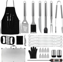 BBQ Accessories Grill Tools - Grilling Gifts for Men Dad, 32Pcs Heavy Duty Stainless Steel Barbecue Grill Accessories for Outdoor Grill with Aluminum Case and Apron, Dad Men Gifts for Christmas by GreenHaven Gardens
