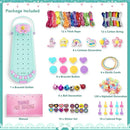Friendship Bracelet Making Kit for Girls - DIY Bracelets Maker Art and Craft Kits for Kids - Jewelry String braiding Set Toys for Age 6 7 8 9 10 11 12 Year Old Girl Christmas Birthday Gifts - Cyan by TinyTreasures Baby Boutique