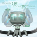 Momcozy 8000mAh Portable Stroller Fan, 27H Ultra-long Life Detachable 4 Speed 360°Rotate LED Night Light with 2 Modes, USB Rechargeable Handheld Cooling Fan for Travel/Bedroom/Car Seat by TinyTreasures Baby Boutique