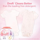 Dreft Laundry Detergent Pacs, Lightly Scented, Lavender, HE Compatible, For Baby and Family, XL Pacs, 45 Count by TinyTreasures Baby Boutique