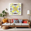 The Gears Clock Wall Clock Italy Collection with Moving Gears (Positano, 36 inch Square) by CozyNest Decor